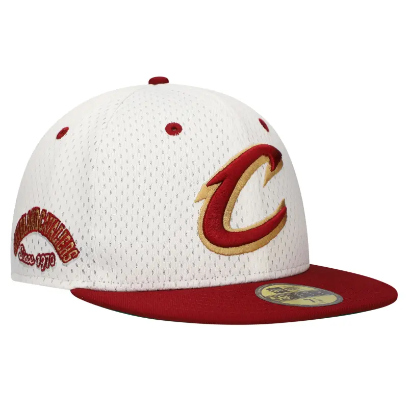 men8217s cleveland cavaliers new era whitewine throwback 2tone 59fifty fitted hat