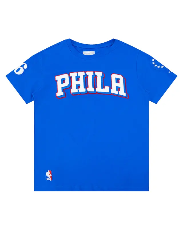 nba philadelphia 76ers classic single jersey big boys single jersey tee royal blue