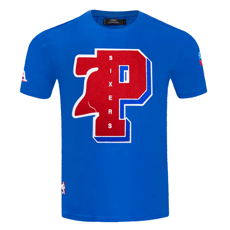 nba philadelphia 76ers mashup mens tee royal blue