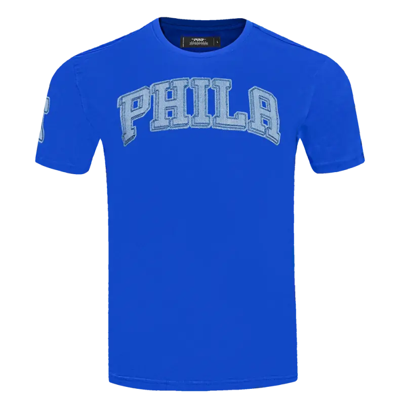nba philadelphia 76ers varsity blues mens tee royal blue