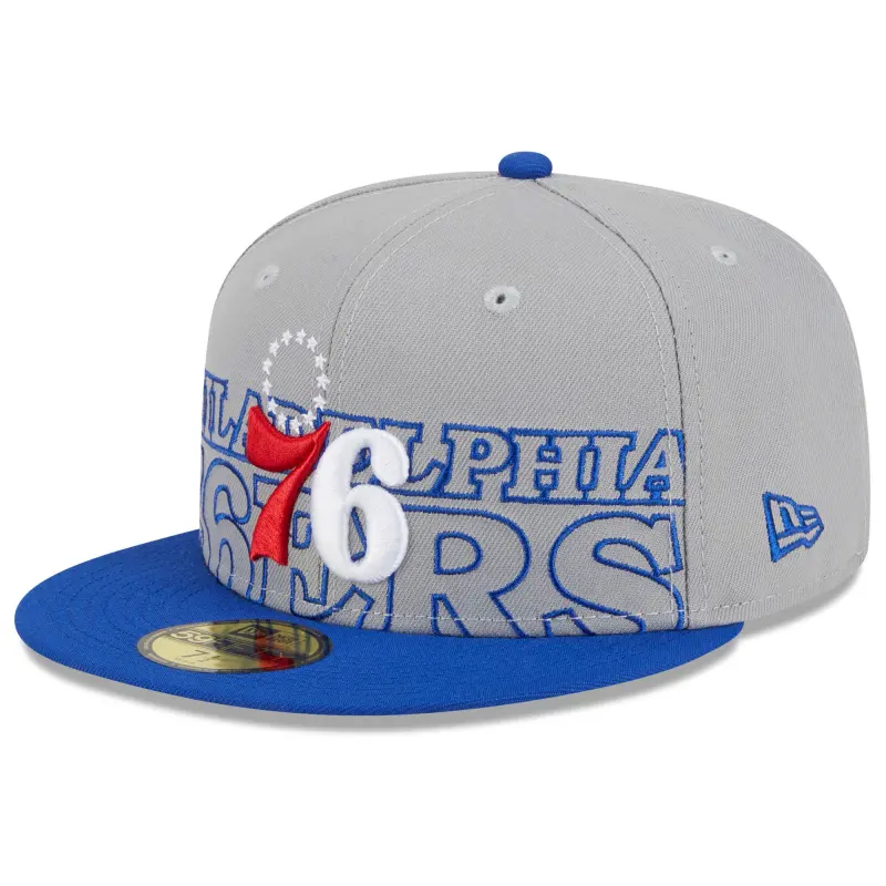 men8217s philadelphia 76ers new era grayroyal 2023 nba draft two-tone 59fifty fitted hat