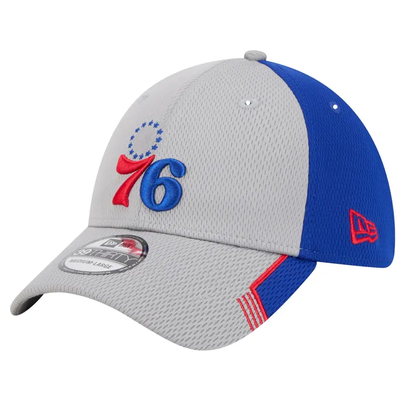 men8217s philadelphia 76ers new era grayroyal active trim 39thirty flex hat