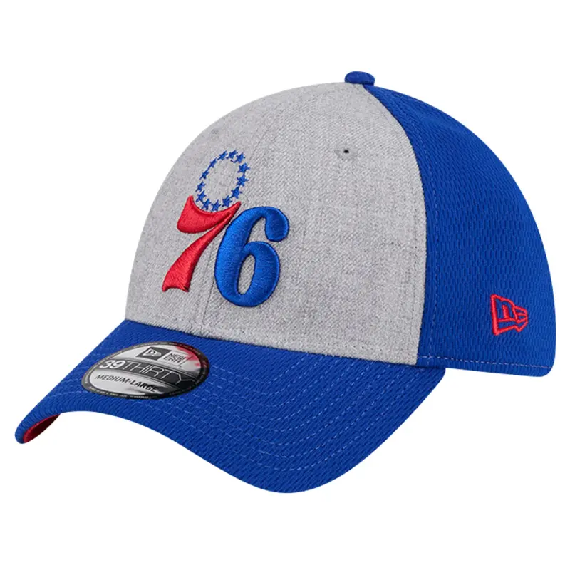 men8217s philadelphia 76ers new era heather grayroyal two-tone 39thirty flex hat