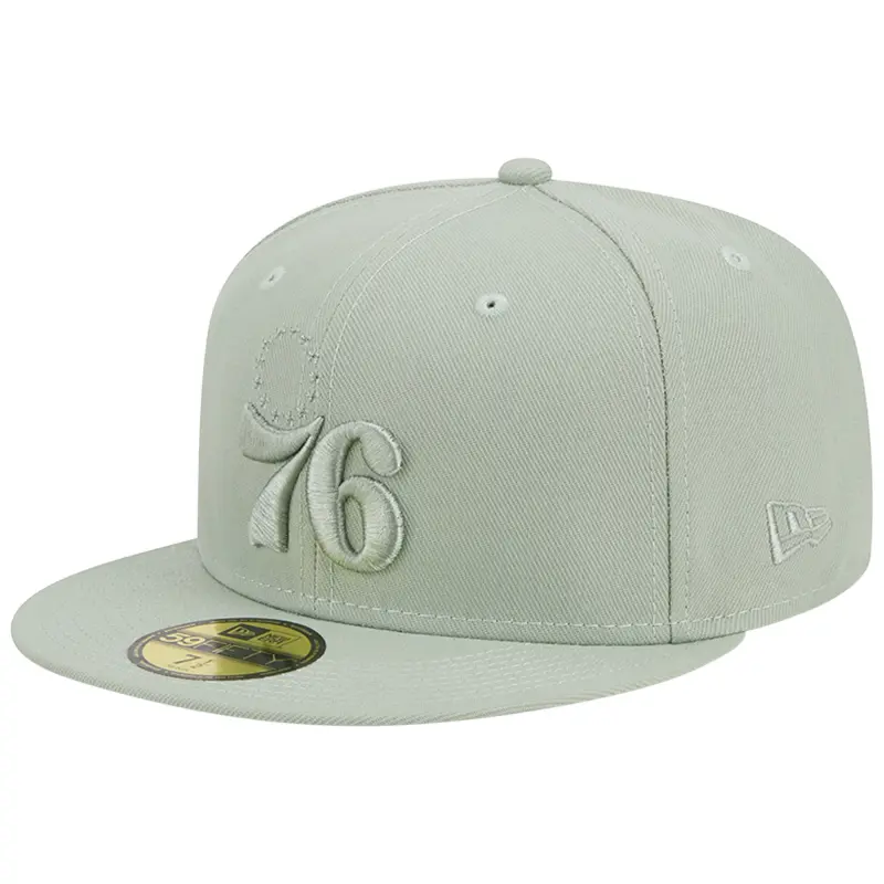 men8217s philadelphia 76ers new era light green sage color pack 59fifty fitted hat