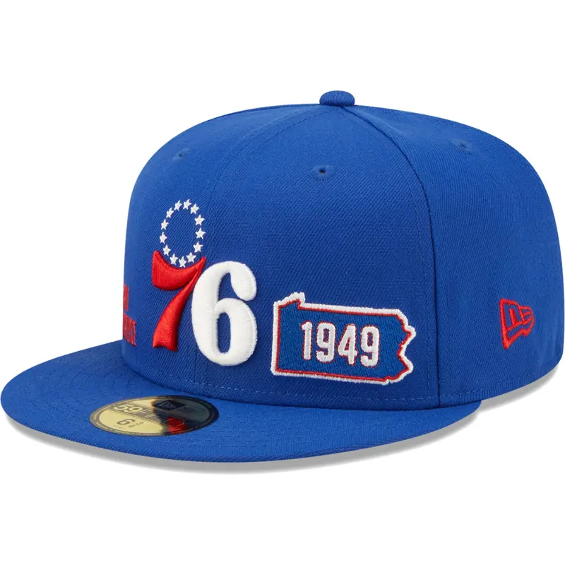 men8217s philadelphia 76ers new era royal fall 22 identity 59fifty fitted hat