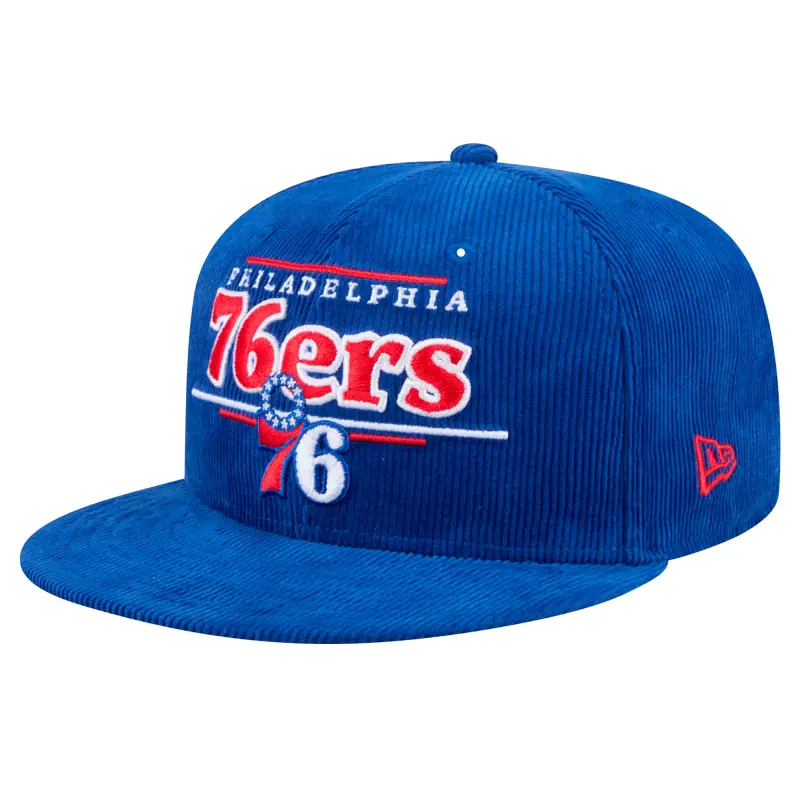 men8217s philadelphia 76ers new era royal throwback display corduroy 9fifty snapback hat