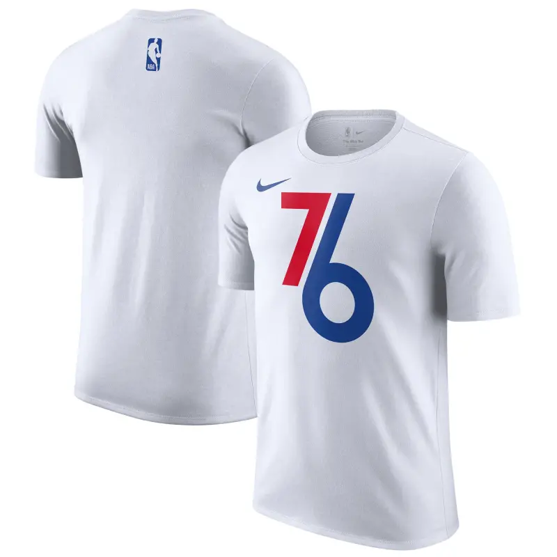 men8217s philadelphia 76ers nike white 202425 city edition essential logo t-shirt